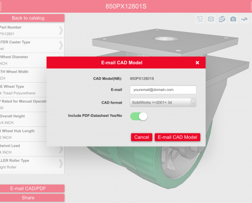 Caster CAD 3D - Email CAD Files